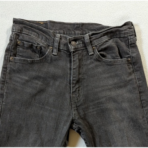 Levi's 505 Jeans Mens 30x32 Black Fade Straight Leg Regular Fit Mid Rise - Picture 2 of 10